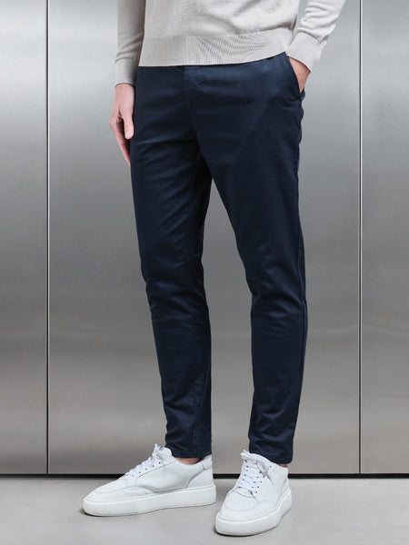 Tailored Chino Trouser in Navy