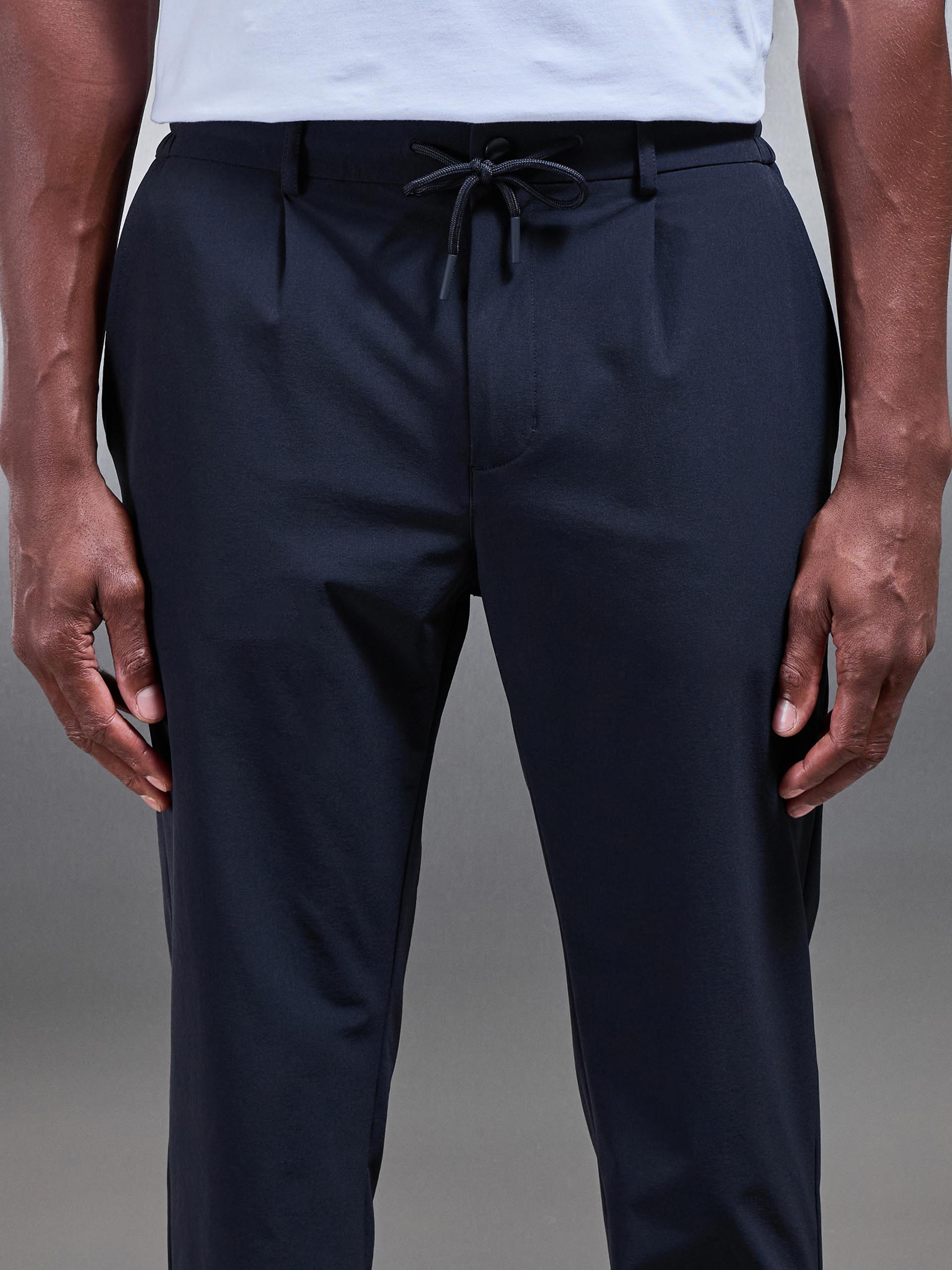 Technical Stretch Chino Trouser in Navy