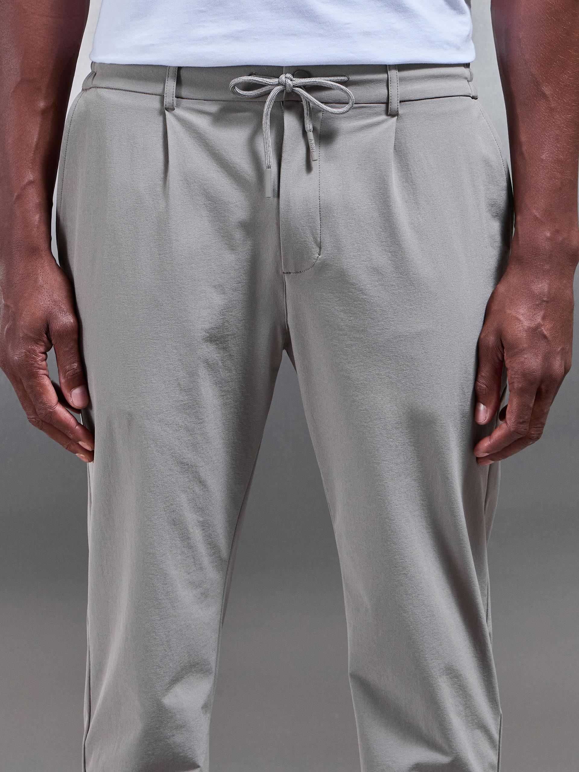 Technical Stretch Chino Trouser in Taupe