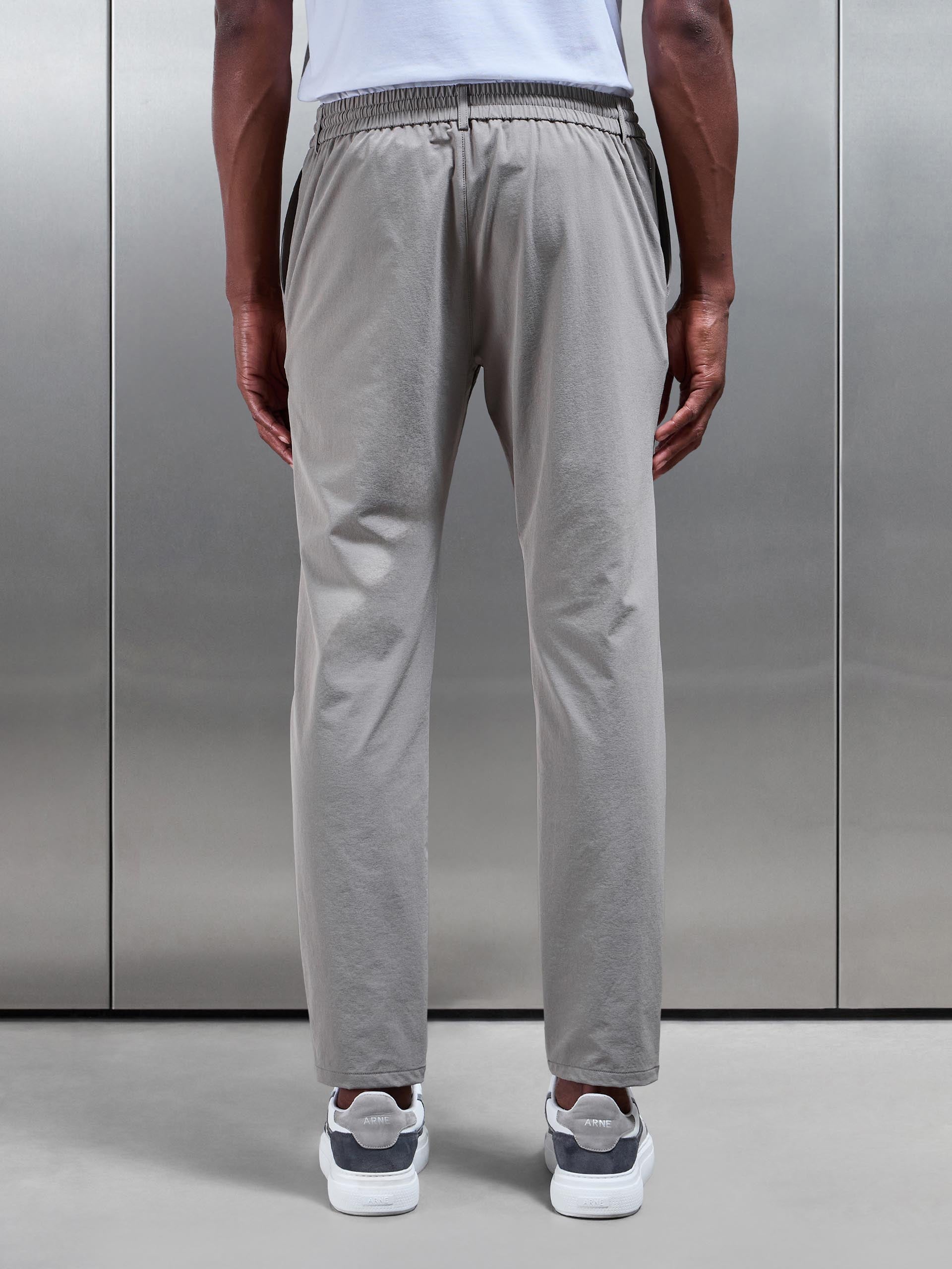 Technical Stretch Chino Trouser in Taupe