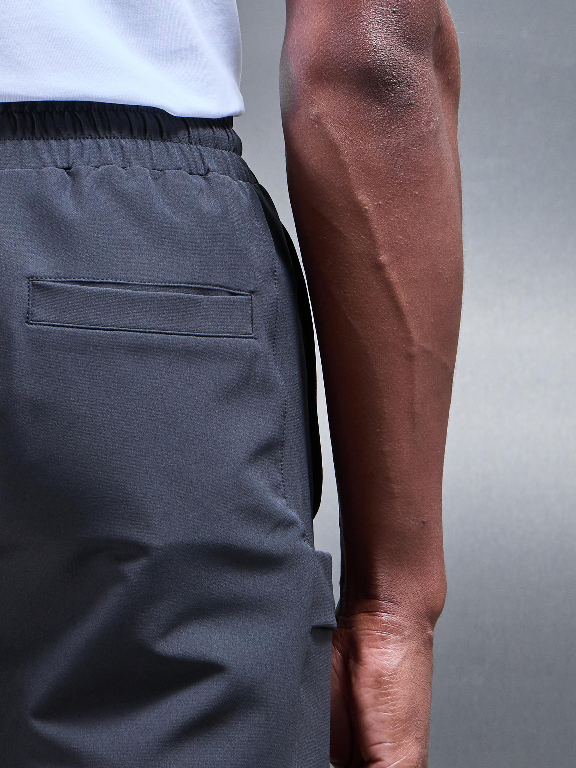 Technical Tailored Cargo Short in Grey