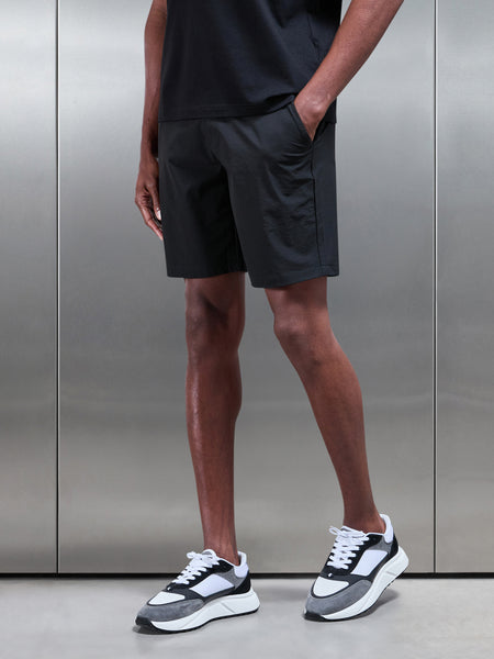 Technical Tailored Short in Black