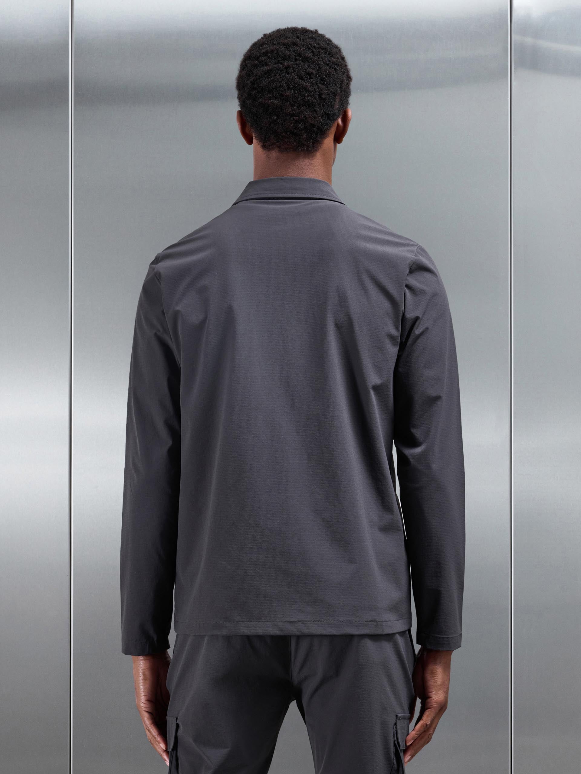 Utility Cargo Overshirt in Grey
