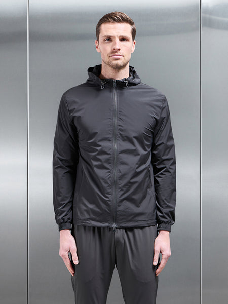 Utility Shell Windbreaker in Grey
