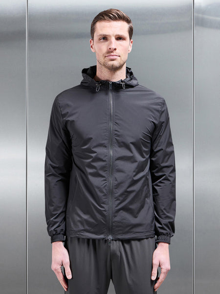 Utility Shell Windbreaker in Grey