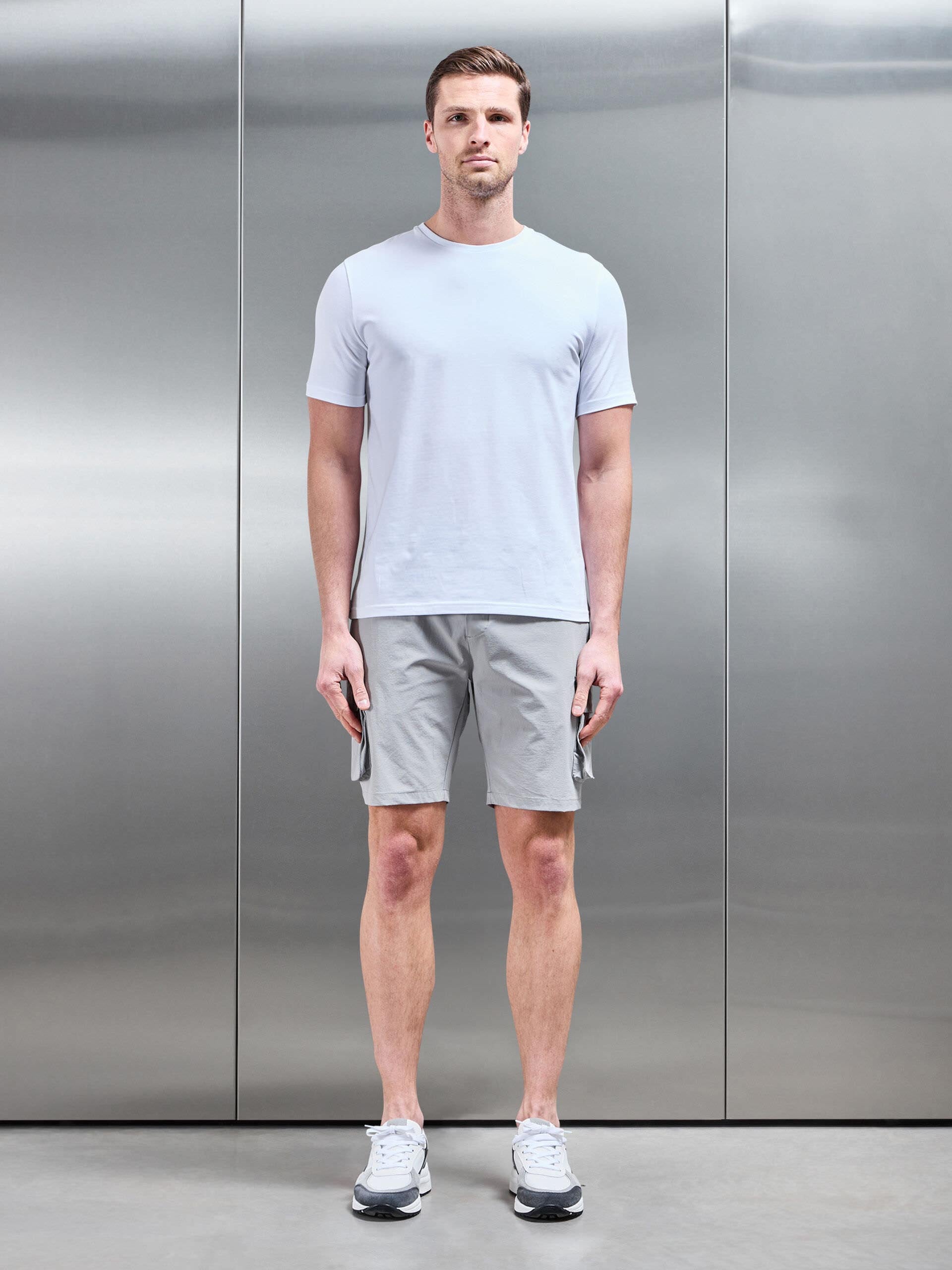 Utility Cargo Short in Mid Grey