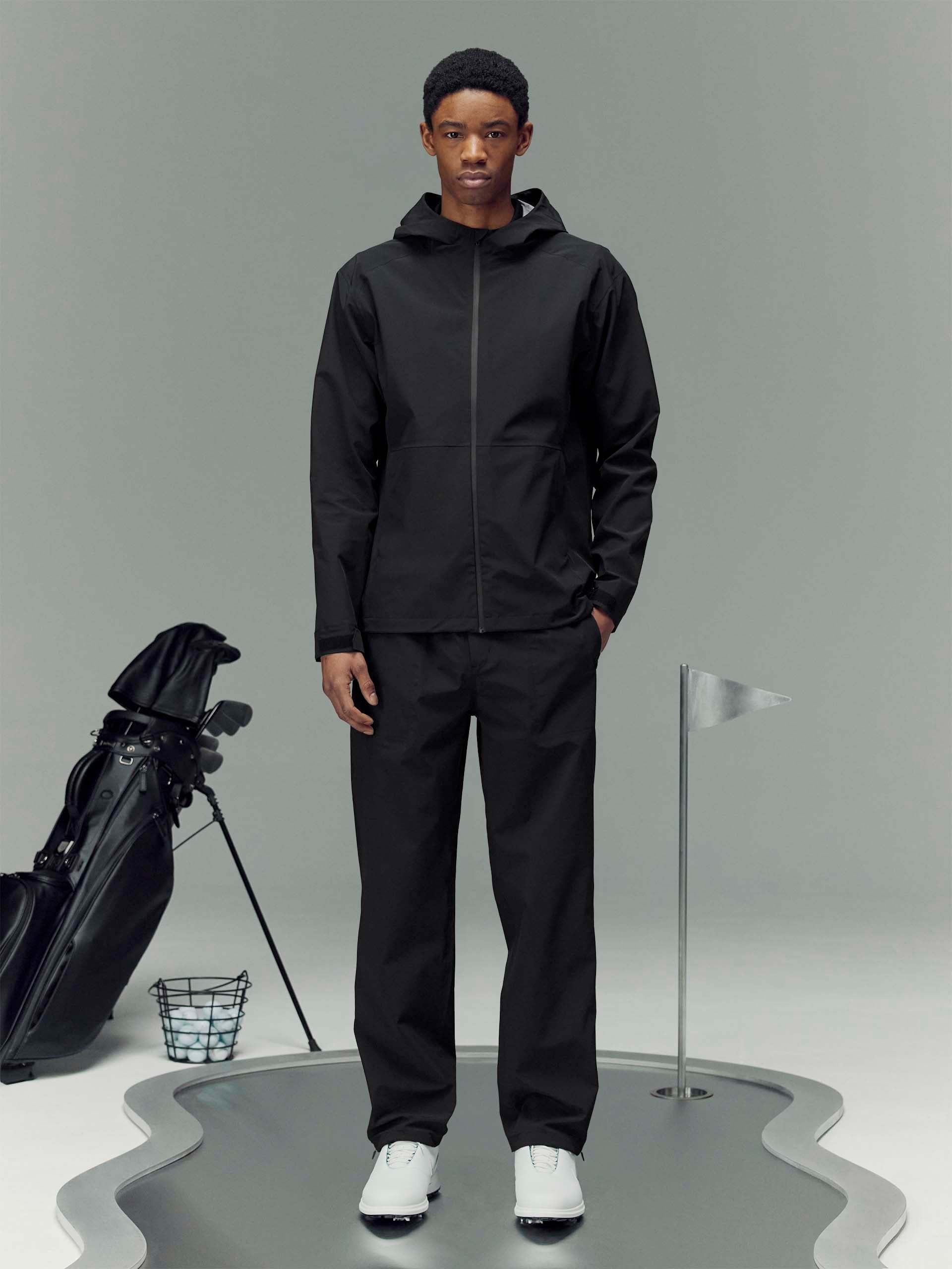 Waterproof Golf Jacket in Black