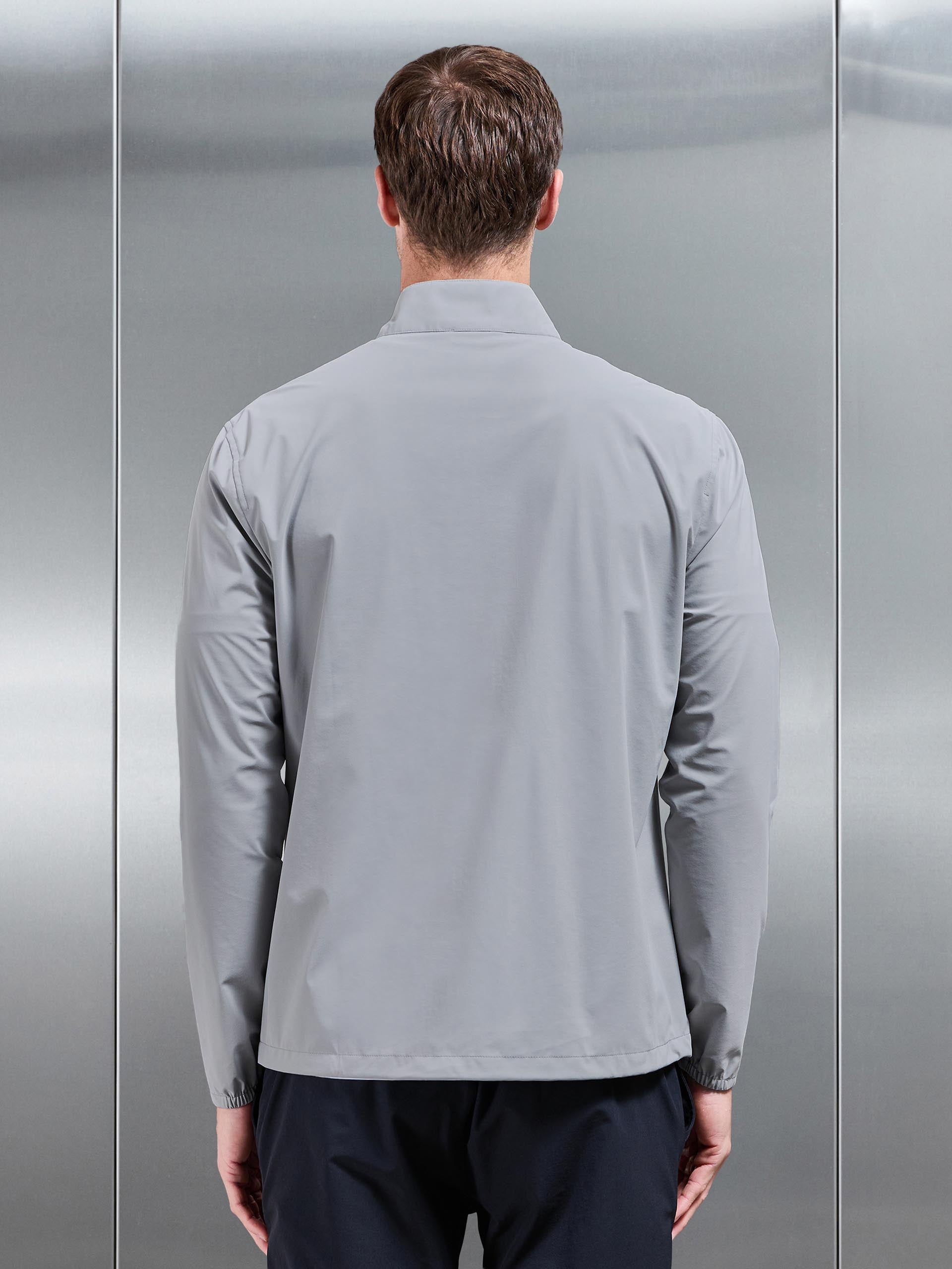 Water Repellent Cargo Jacket in Mid Grey