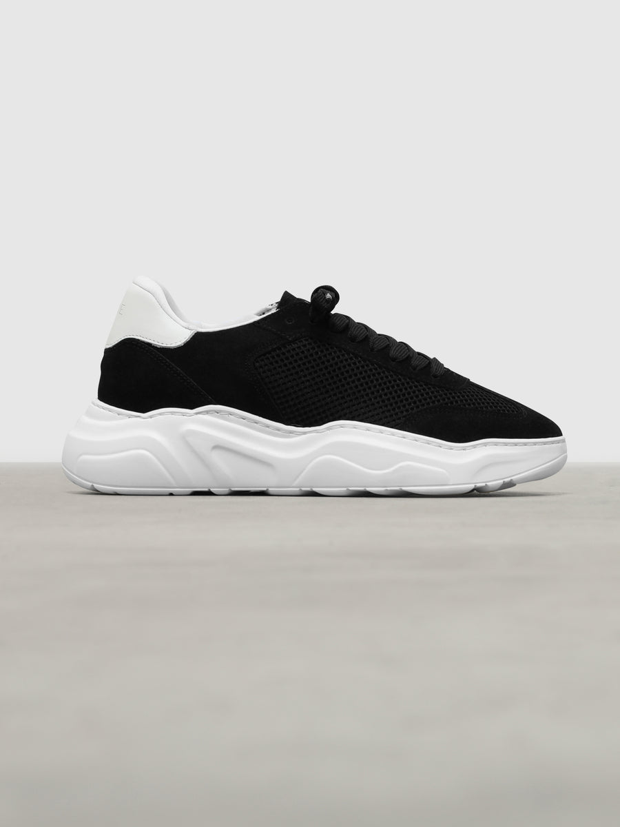 Black and white runners womens best sale