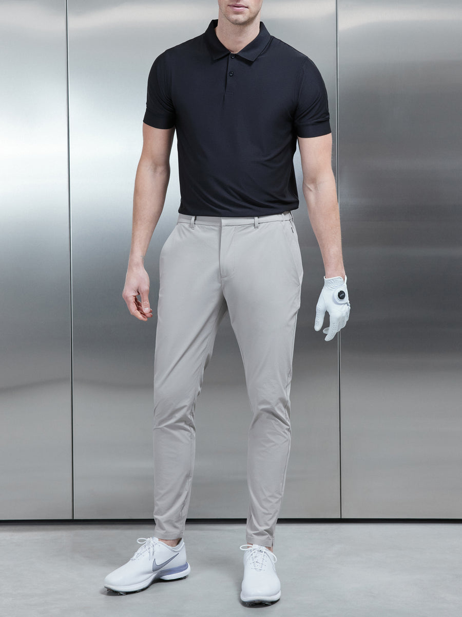 Gray polo black pants 2025