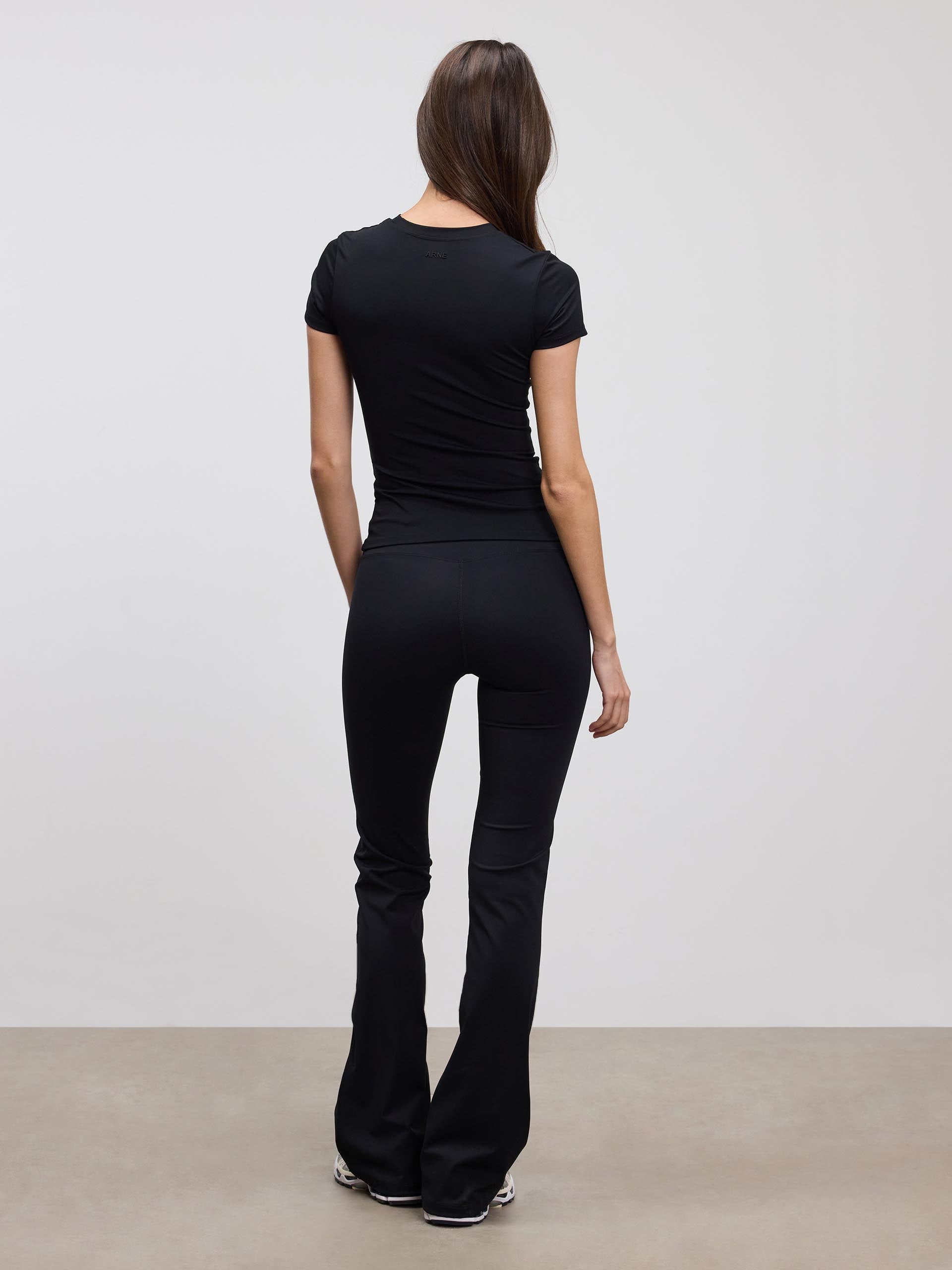 Womens Active Flared Legging in Black