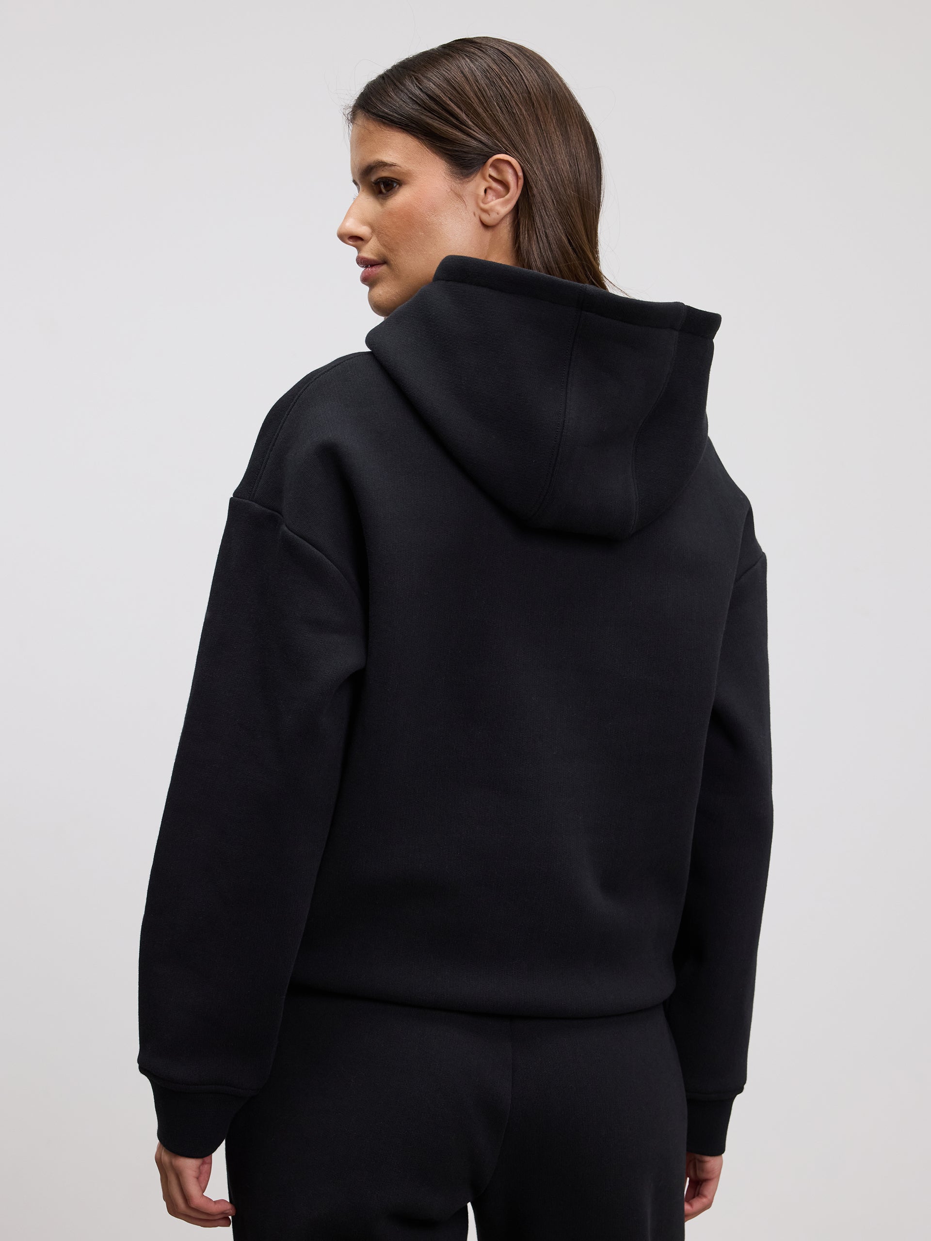 Womens Relaxed Hoodie in Black