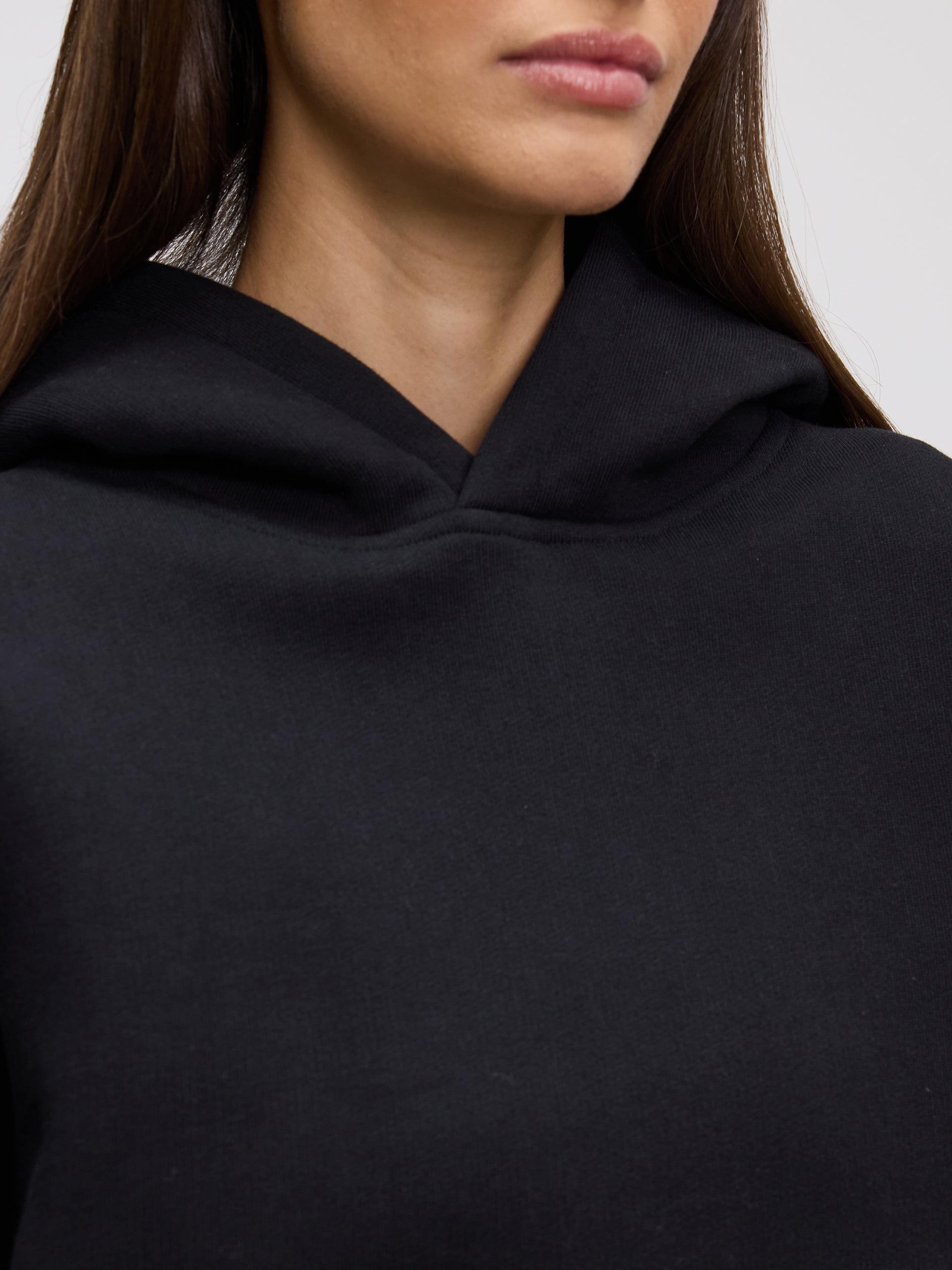 Womens Relaxed Hoodie in Black