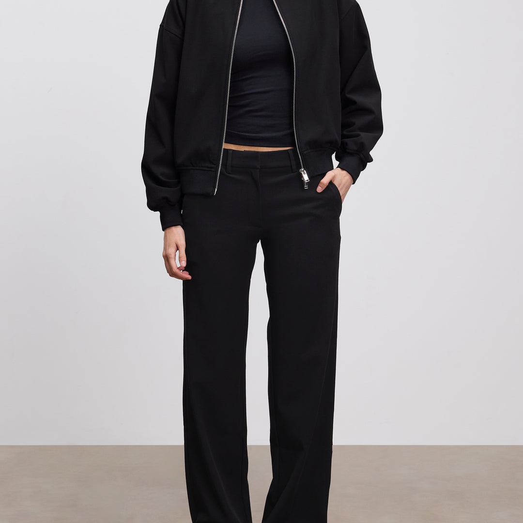 Womens Smart Tailored Trouser in Black