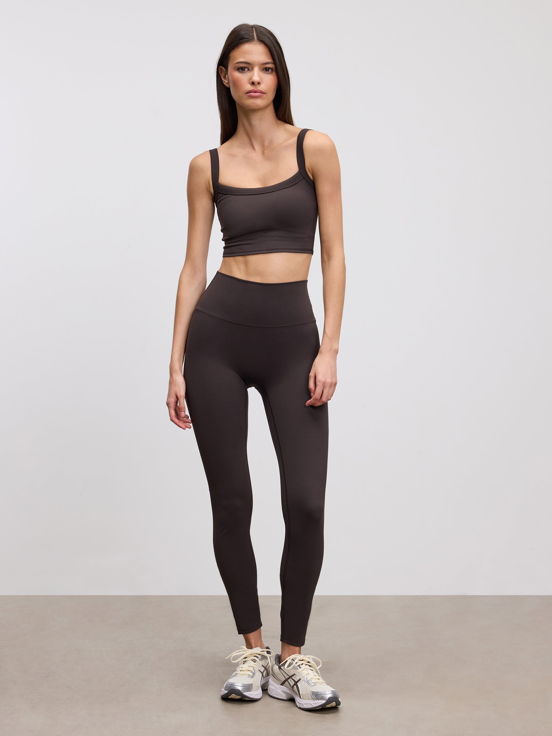 Womens Active Sports Bra in Brown