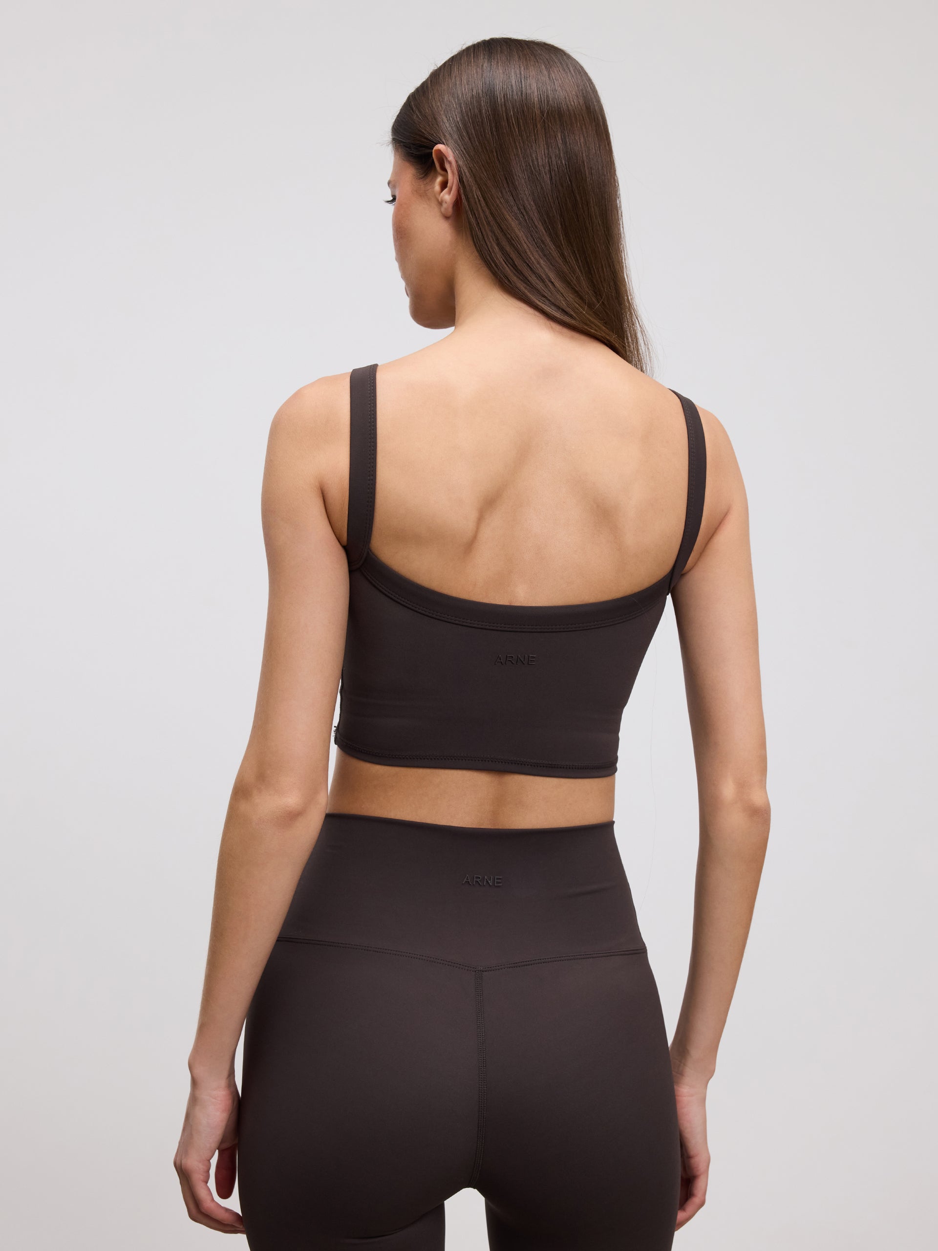 Womens Active Sports Bra in Brown