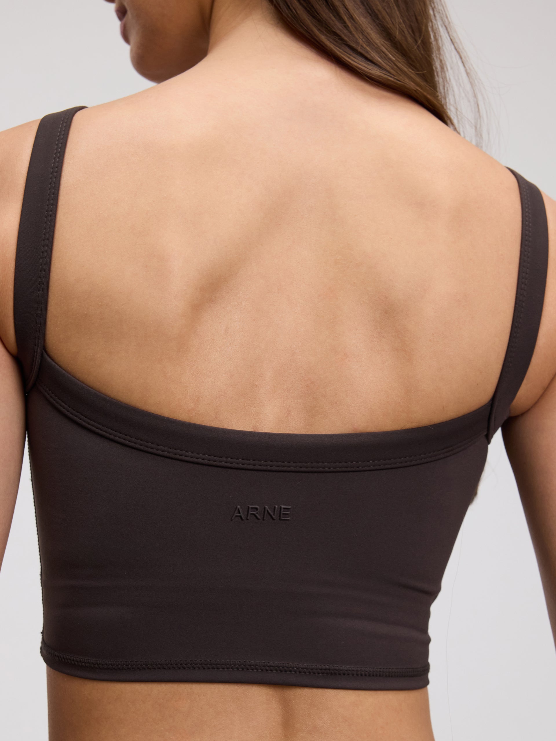 Womens Active Sports Bra in Brown