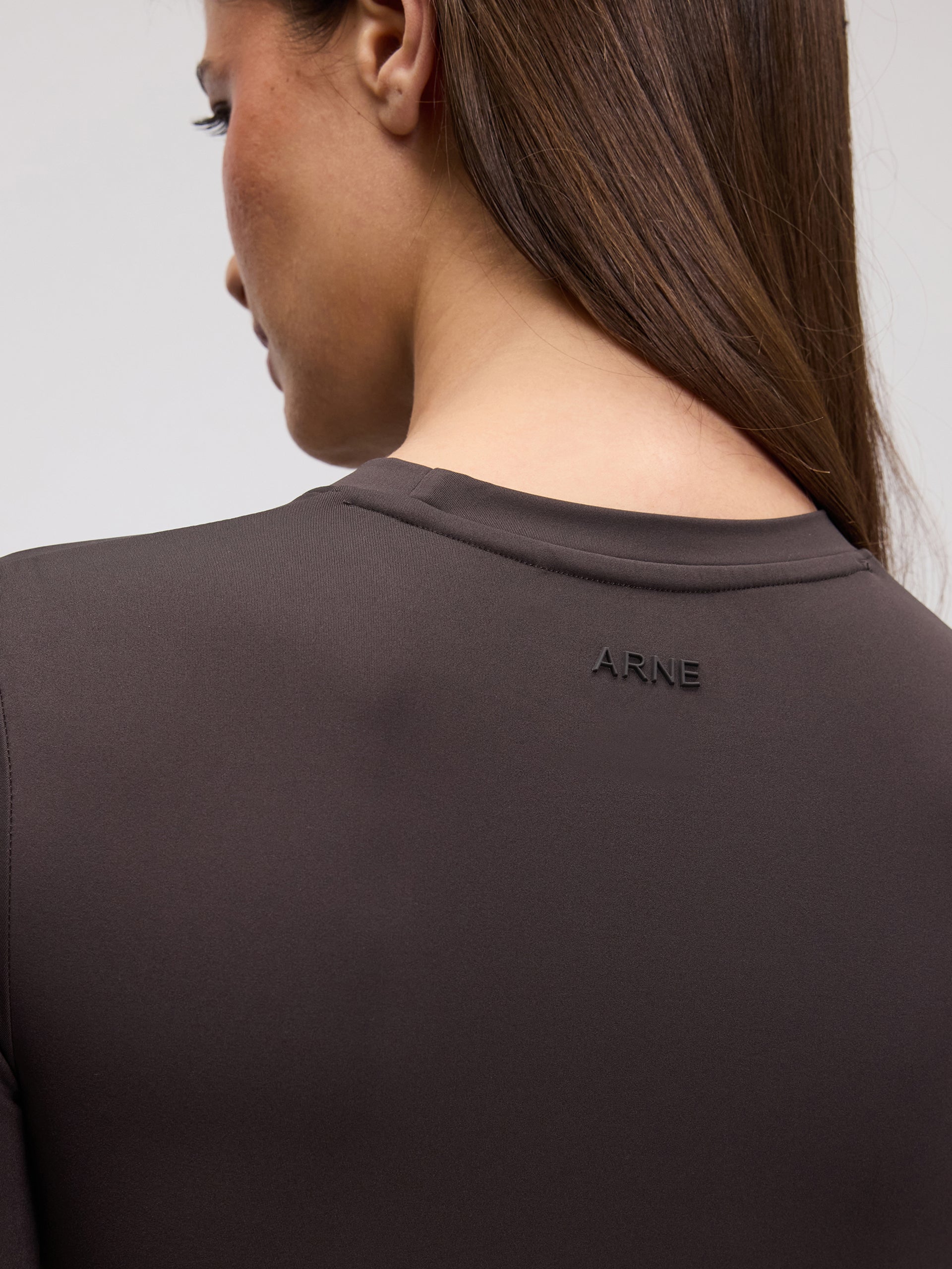 Womens Active Long Sleeve T-Shirt in Brown