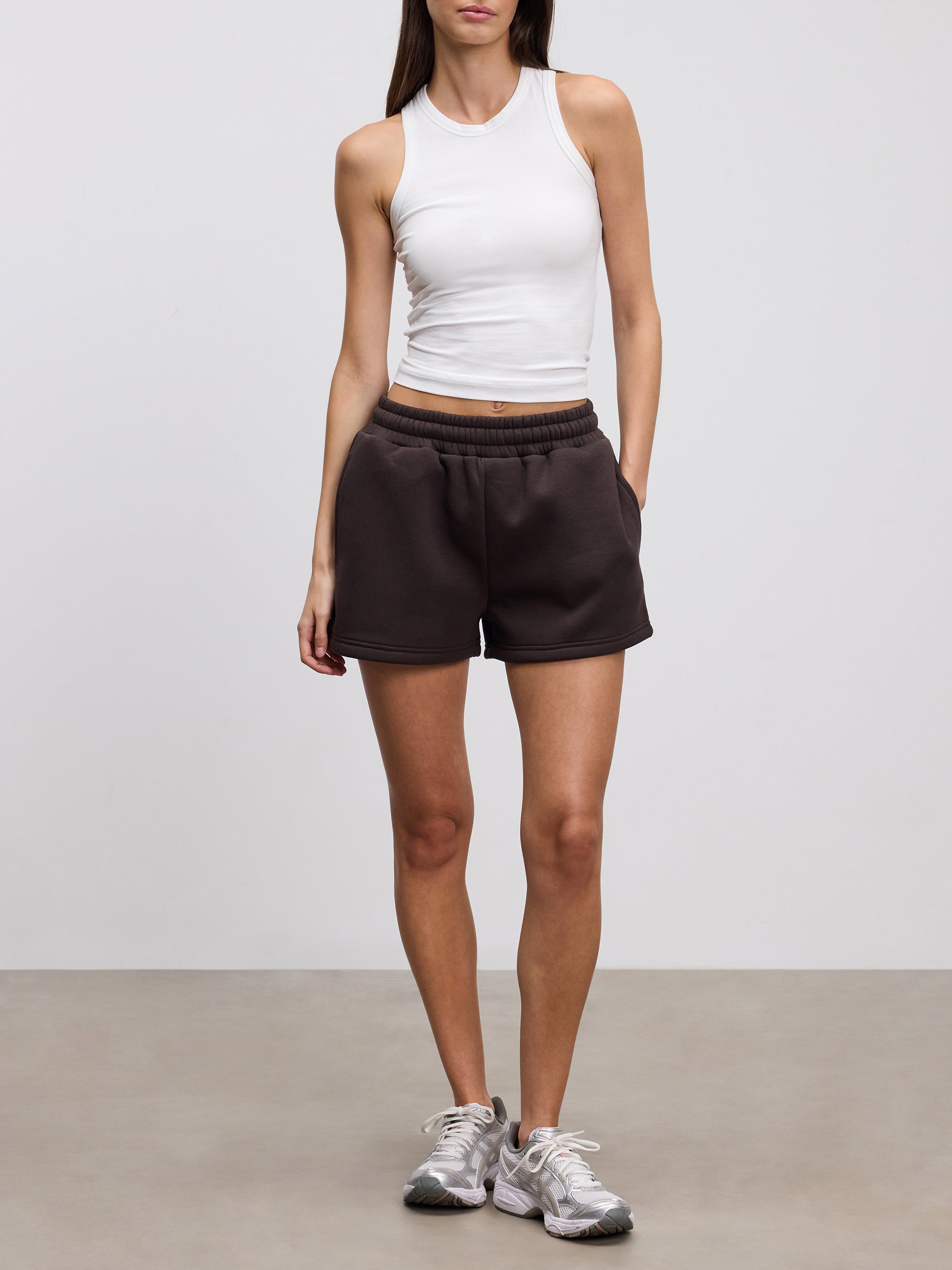 Womens Neoprene Short in Brown