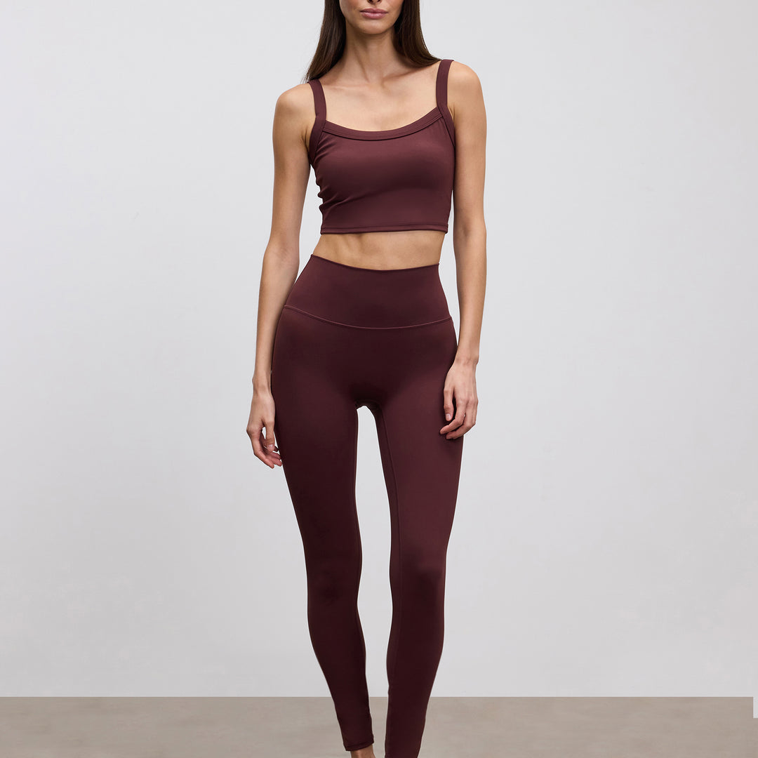 Womens Active Legging in Burgundy