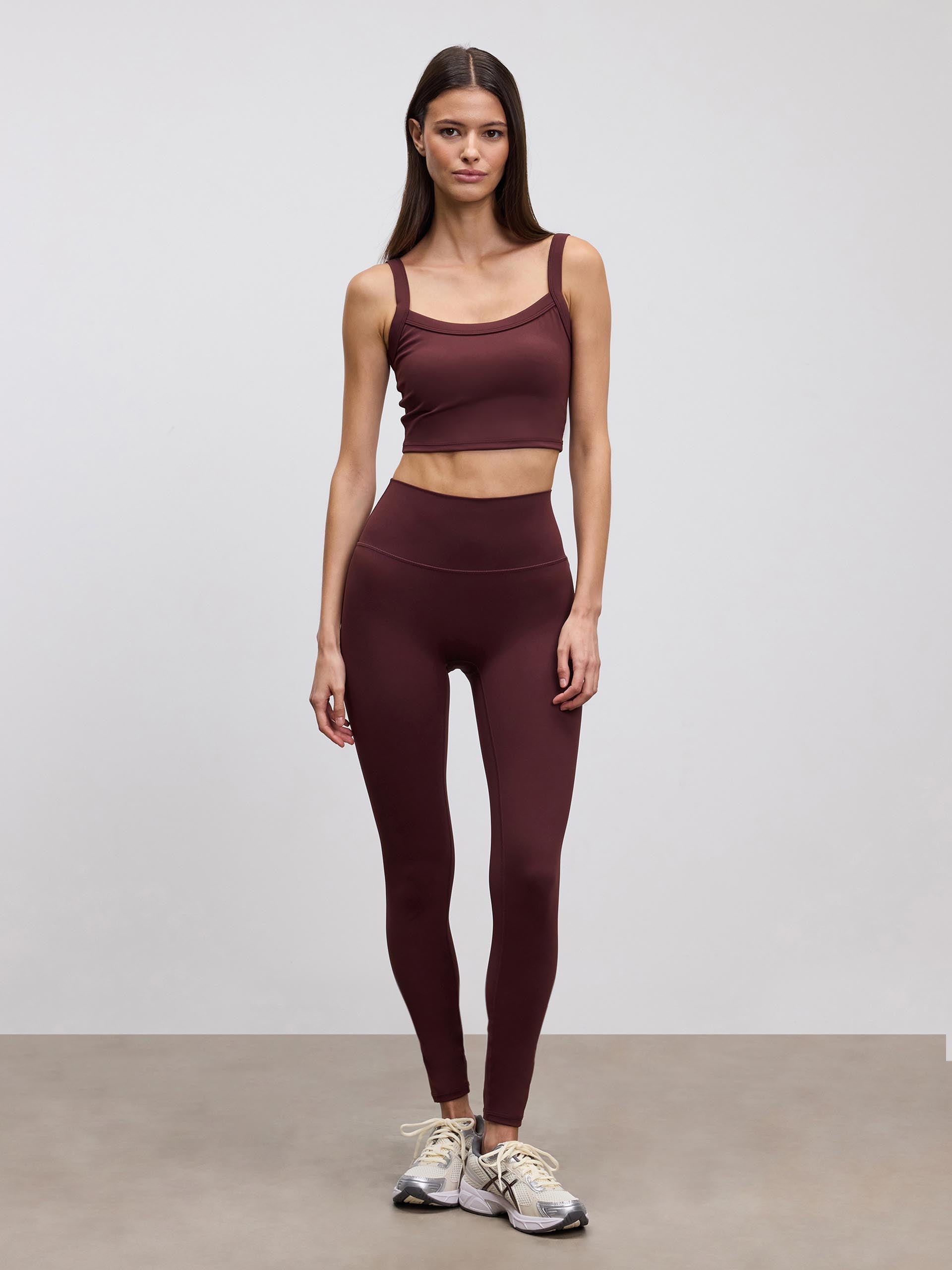 Womens Active Legging in Burgundy