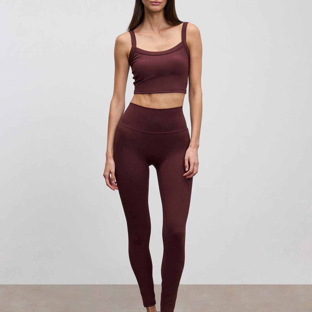 Womens Active Sports Bra in Burgundy