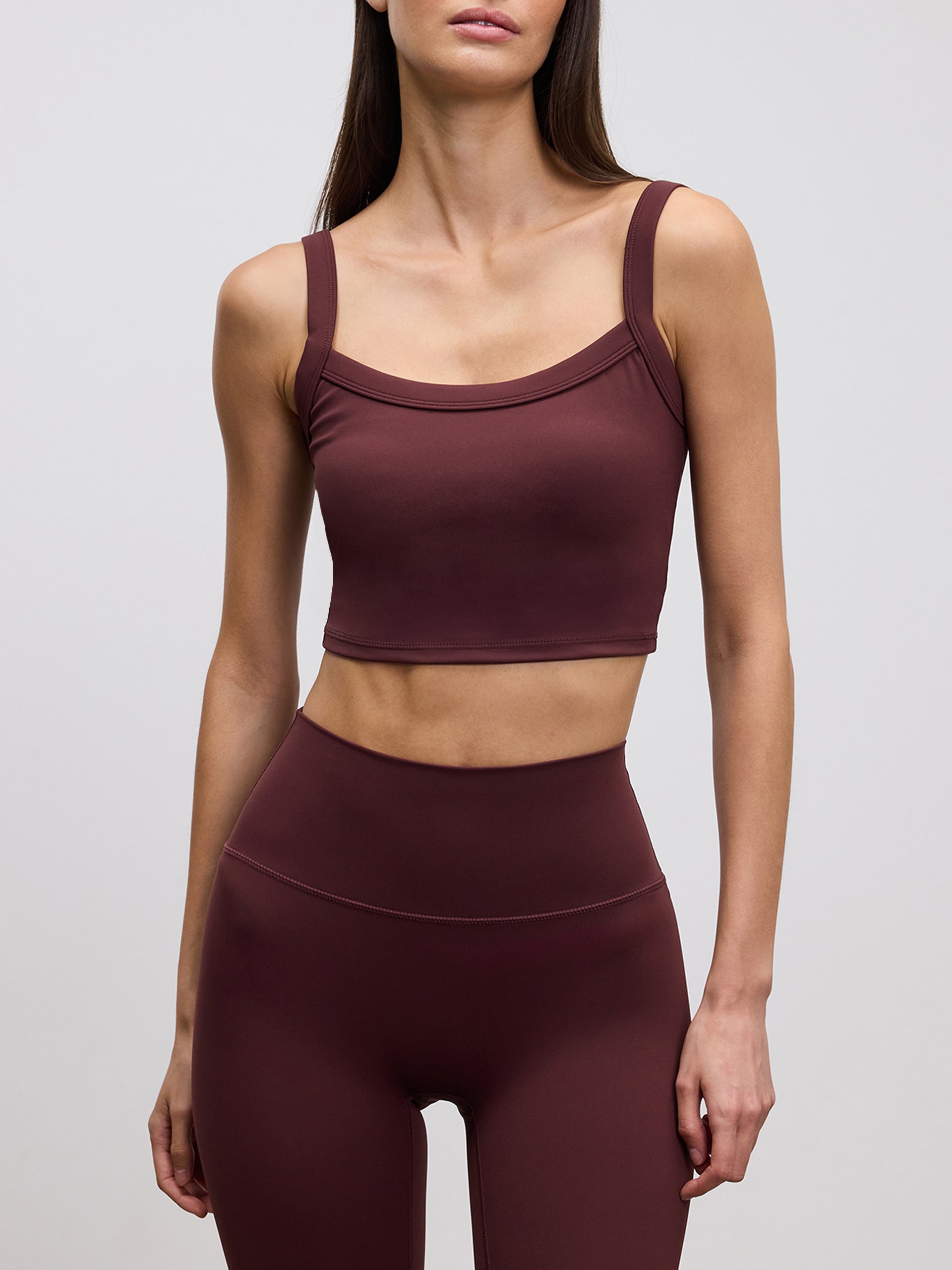 Womens Active Sports Bra in Burgundy