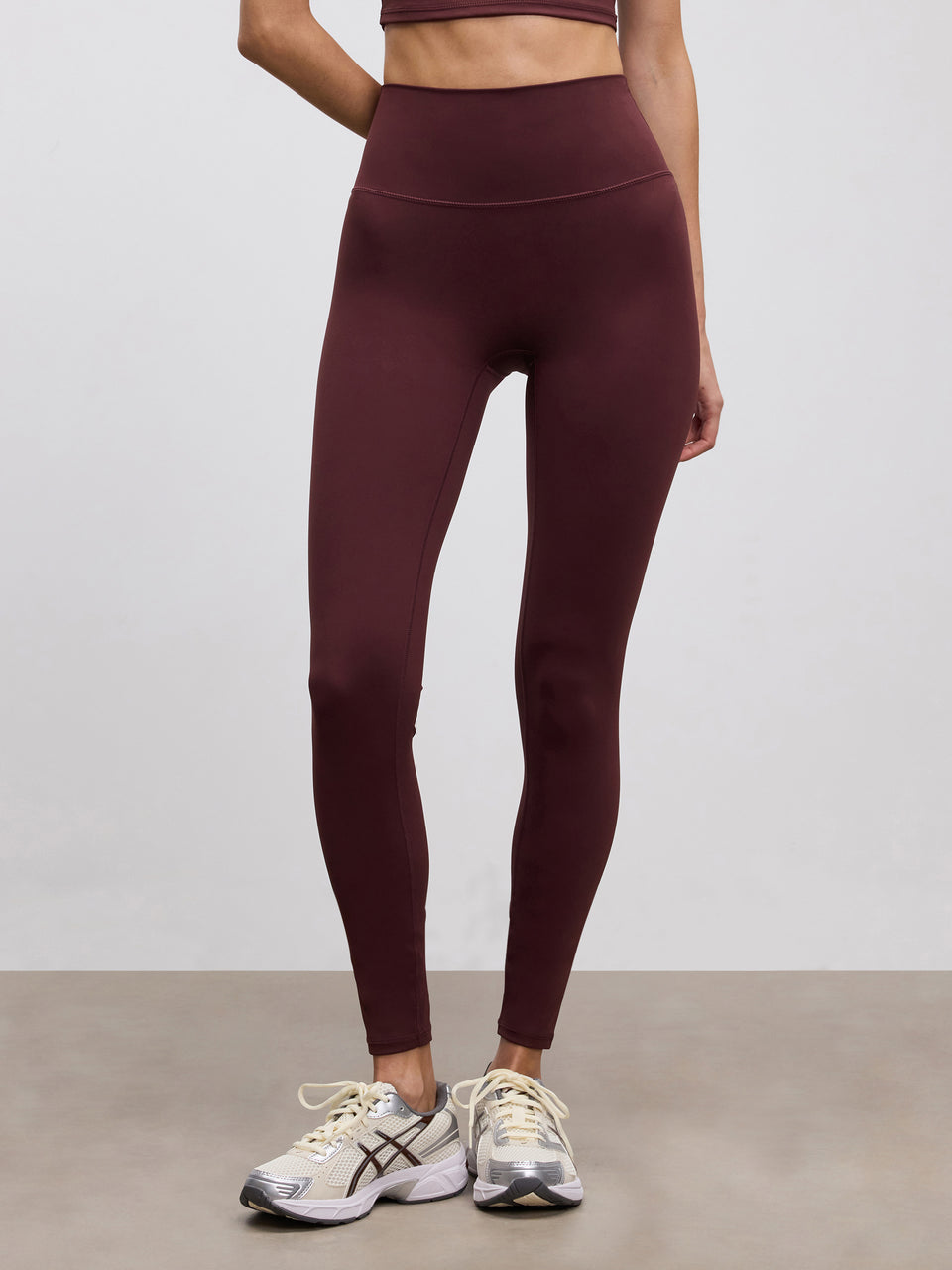 Womens Active Legging in Burgundy