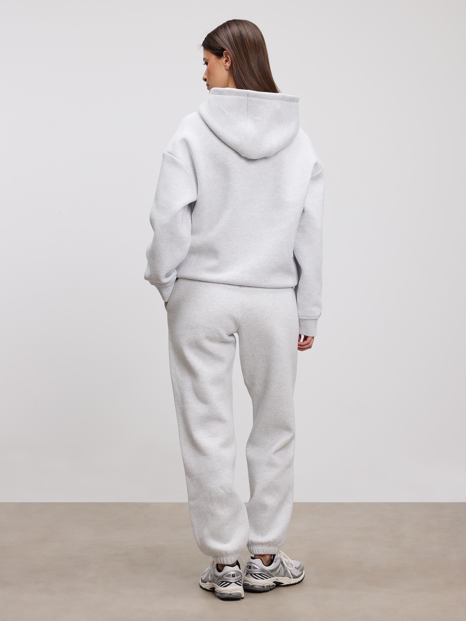 Womens Relaxed Hoodie in Marl Grey
