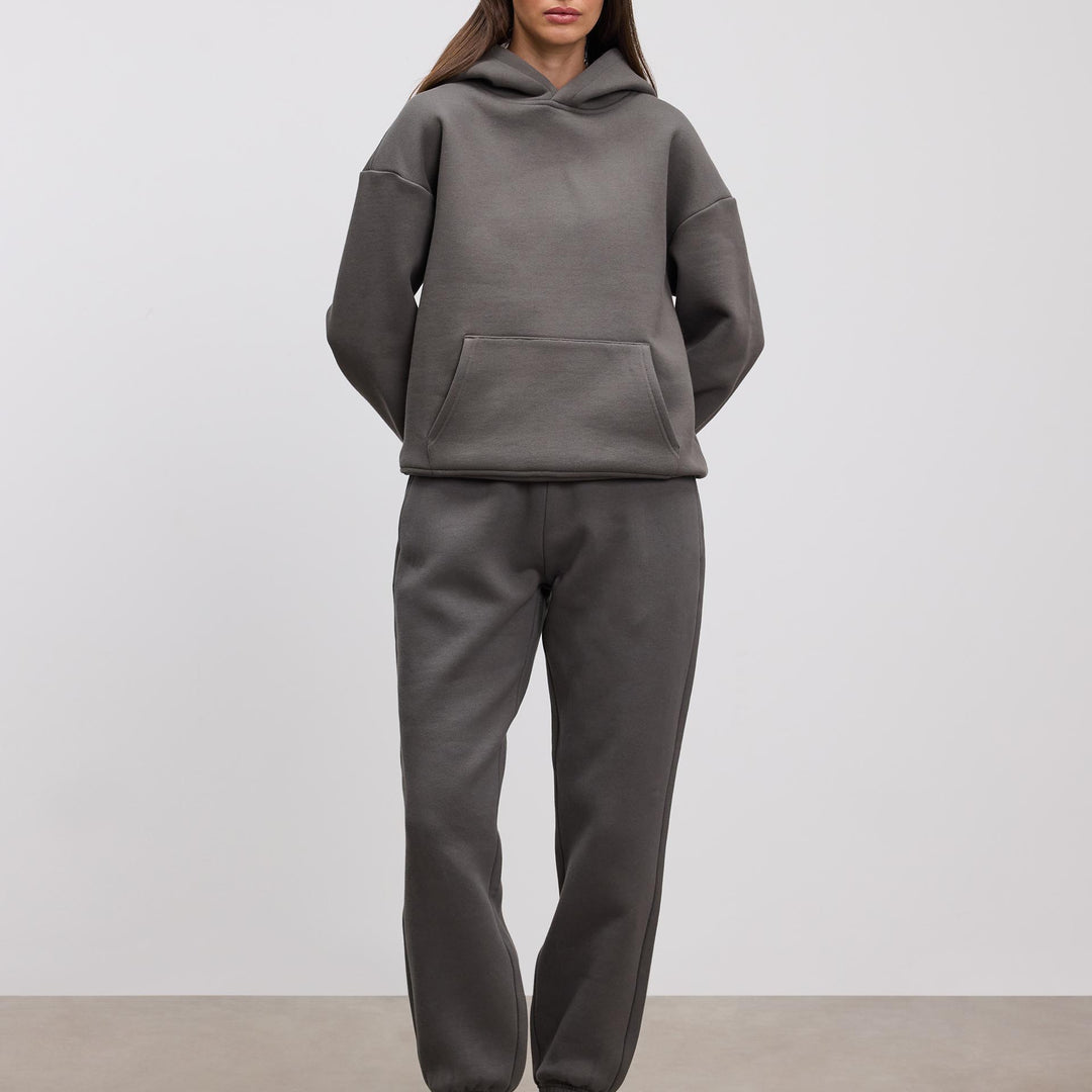 Womens Relaxed Cuffed Jogger in Grey