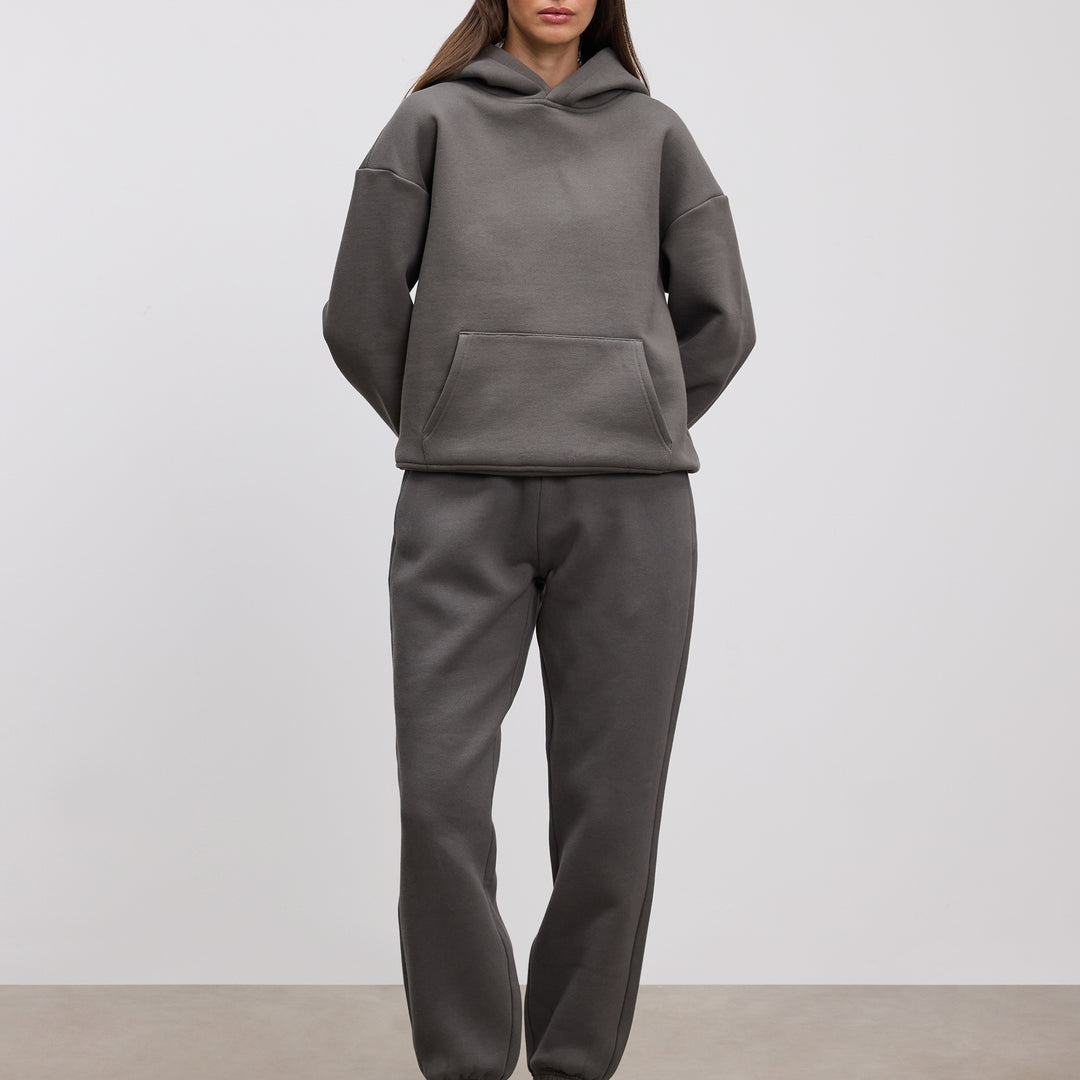 Womens Relaxed Cuffed Jogger in Grey
