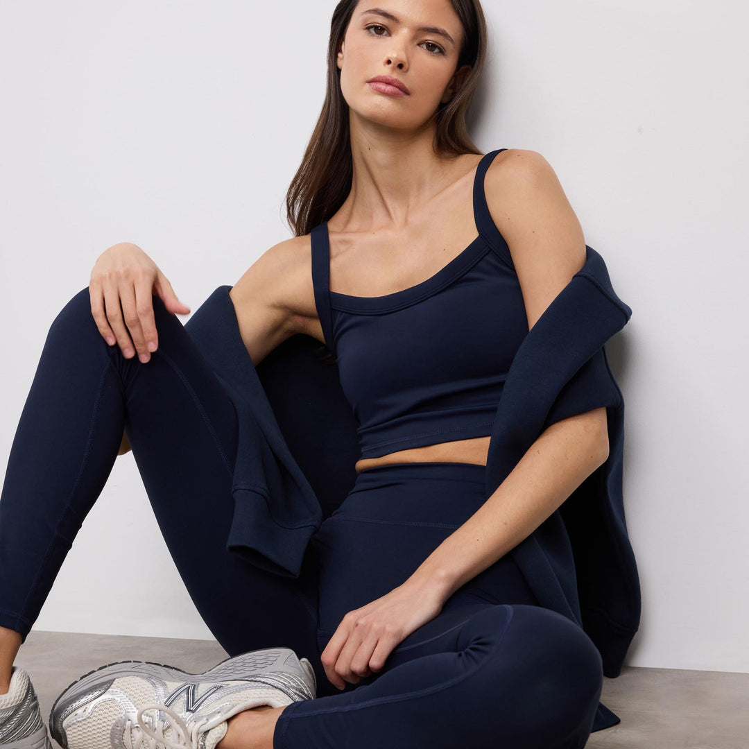 Womens Active Sports Bra in Navy