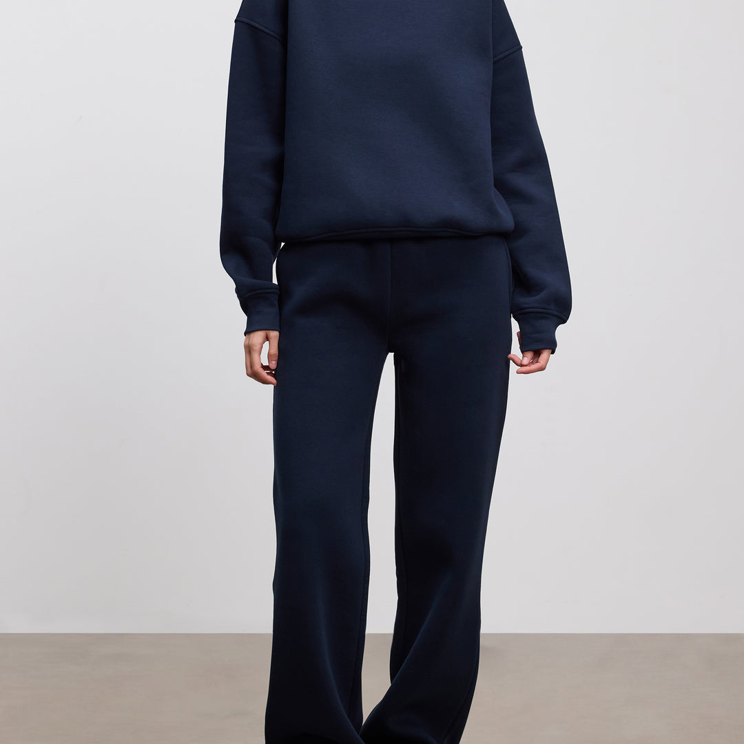 Womens Neoprene Sweatshirt in Navy