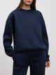 Womens Neoprene Sweatshirt in Navy