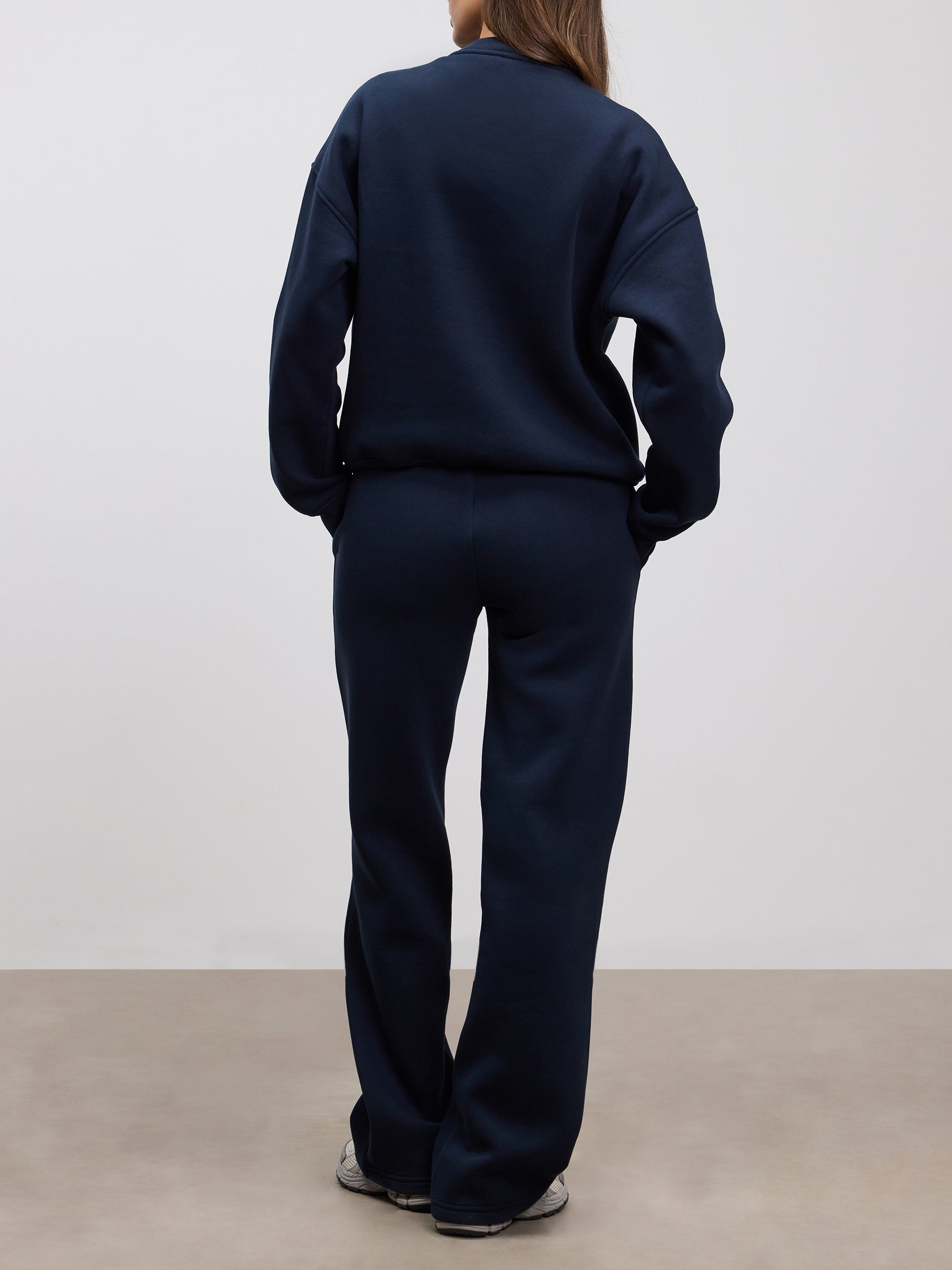 Womens Neoprene Sweatshirt in Navy