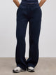 Womens Neoprene Straight Leg Jogger in Navy