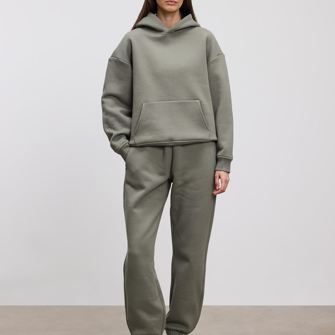 Womens Relaxed Cuffed Jogger in Sage