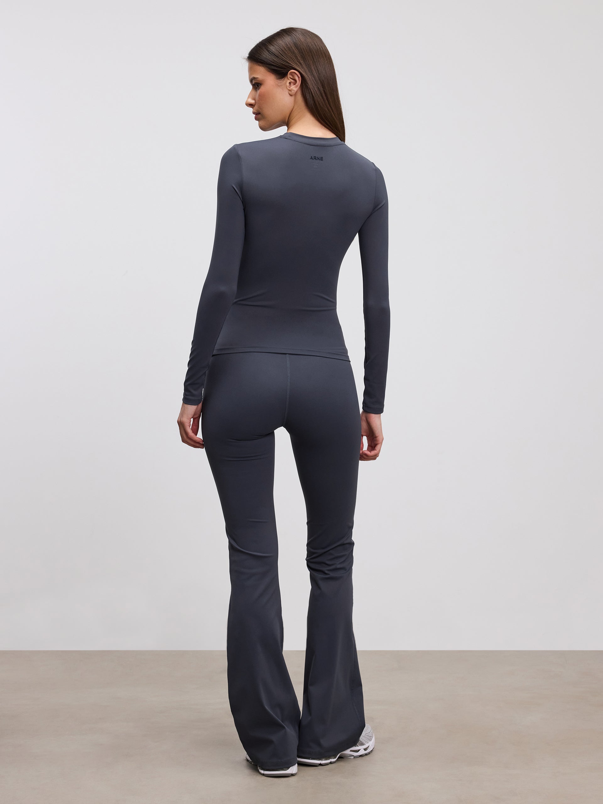 Womens Active Long Sleeve T-Shirt in Slate Blue