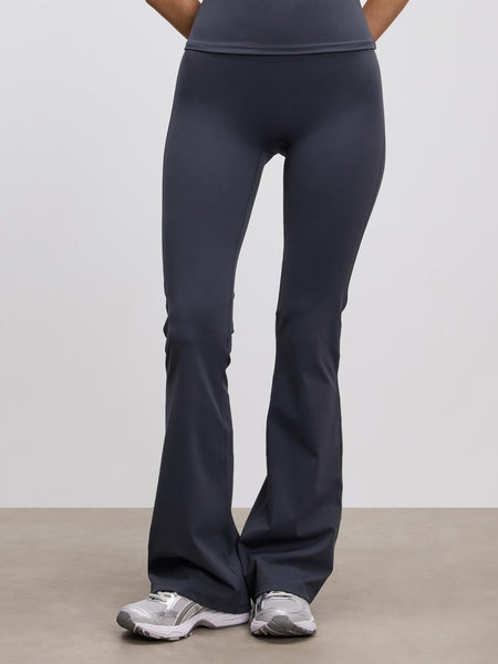 Womens Active Flared Legging in Slate Blue