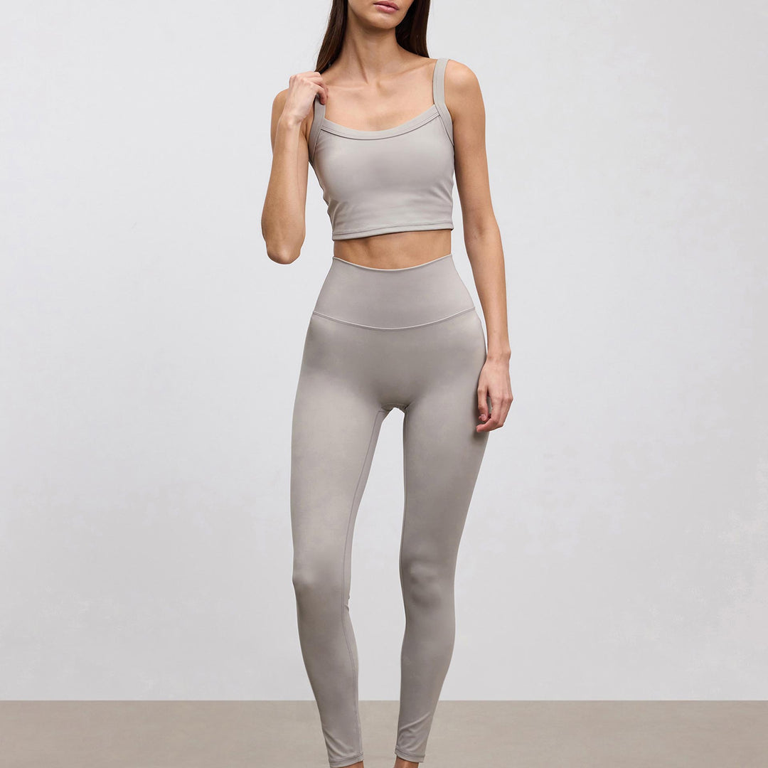 Womens Active Sports Bra in Stone