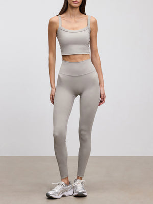 Womens Active Sports Bra in Stone