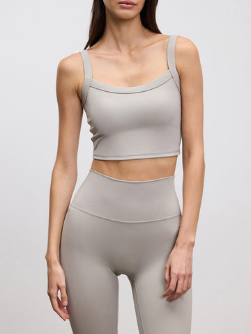 Womens Active Sports Bra in Stone