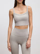 Womens Active Sports Bra in Stone