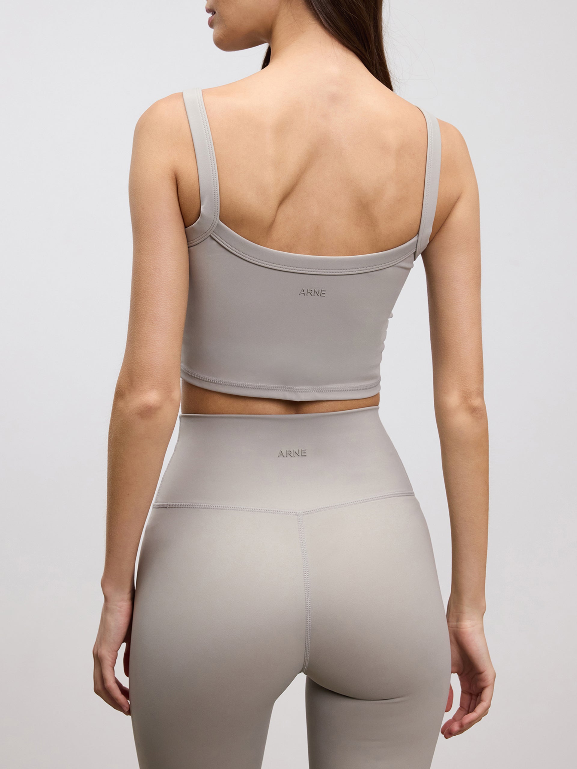 Womens Active Sports Bra in Stone
