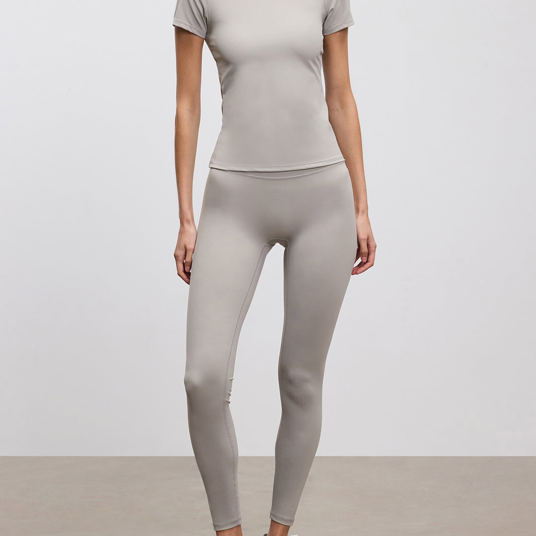 Womens Active T-Shirt in Stone