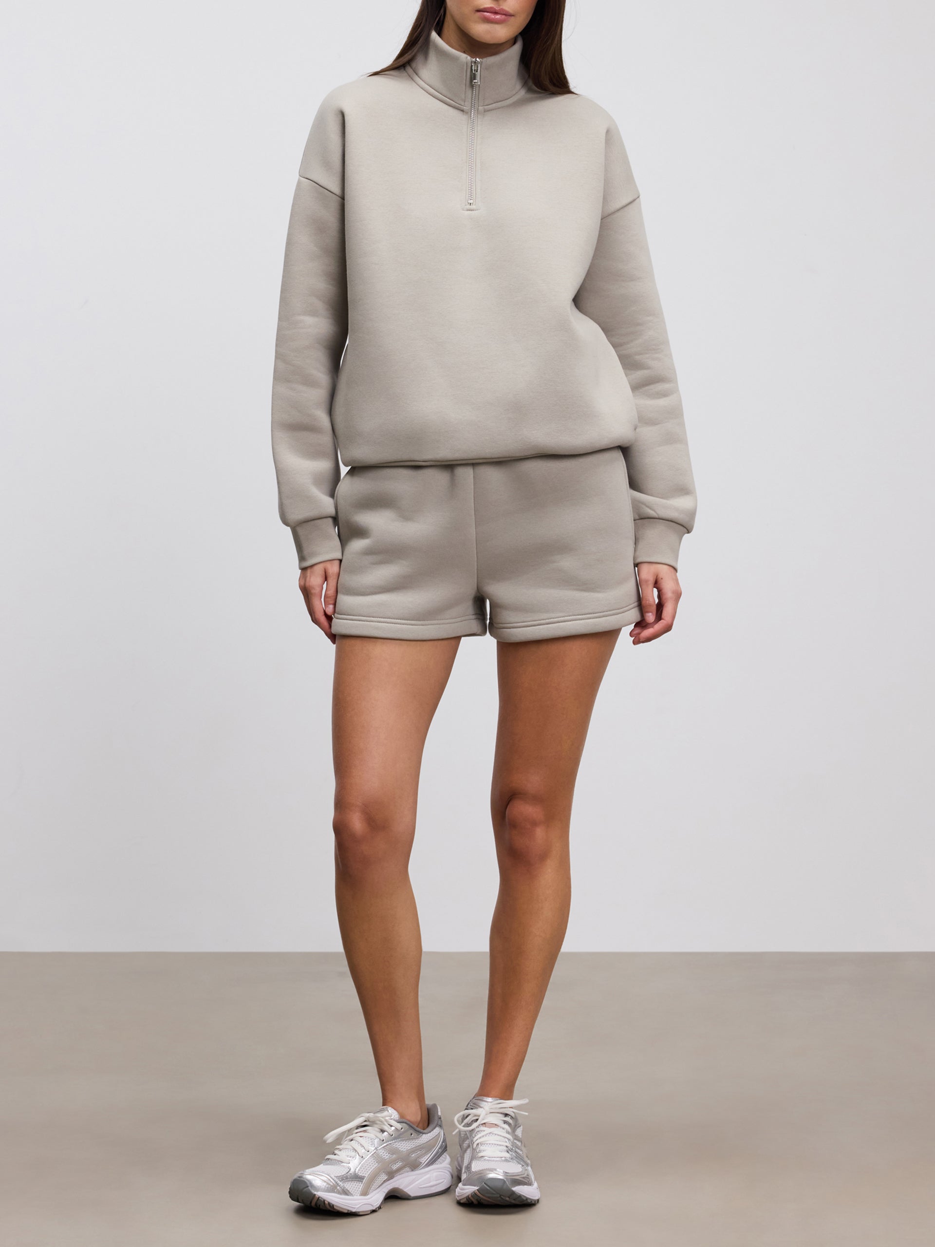 Womens Neoprene Short in Stone