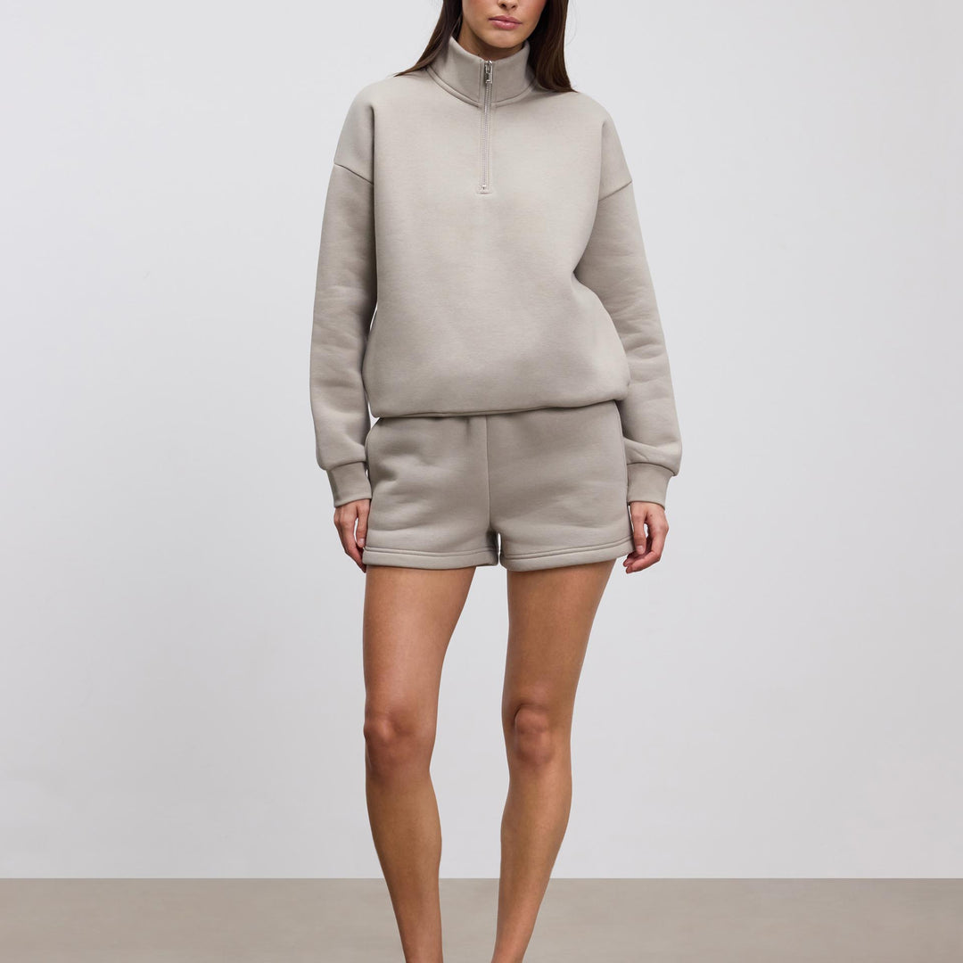 Womens Neoprene Short in Stone