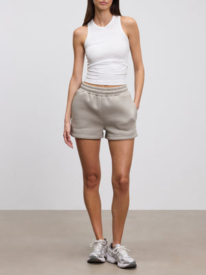 Womens Neoprene Short in Stone