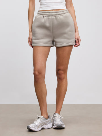 Womens Neoprene Short in Stone