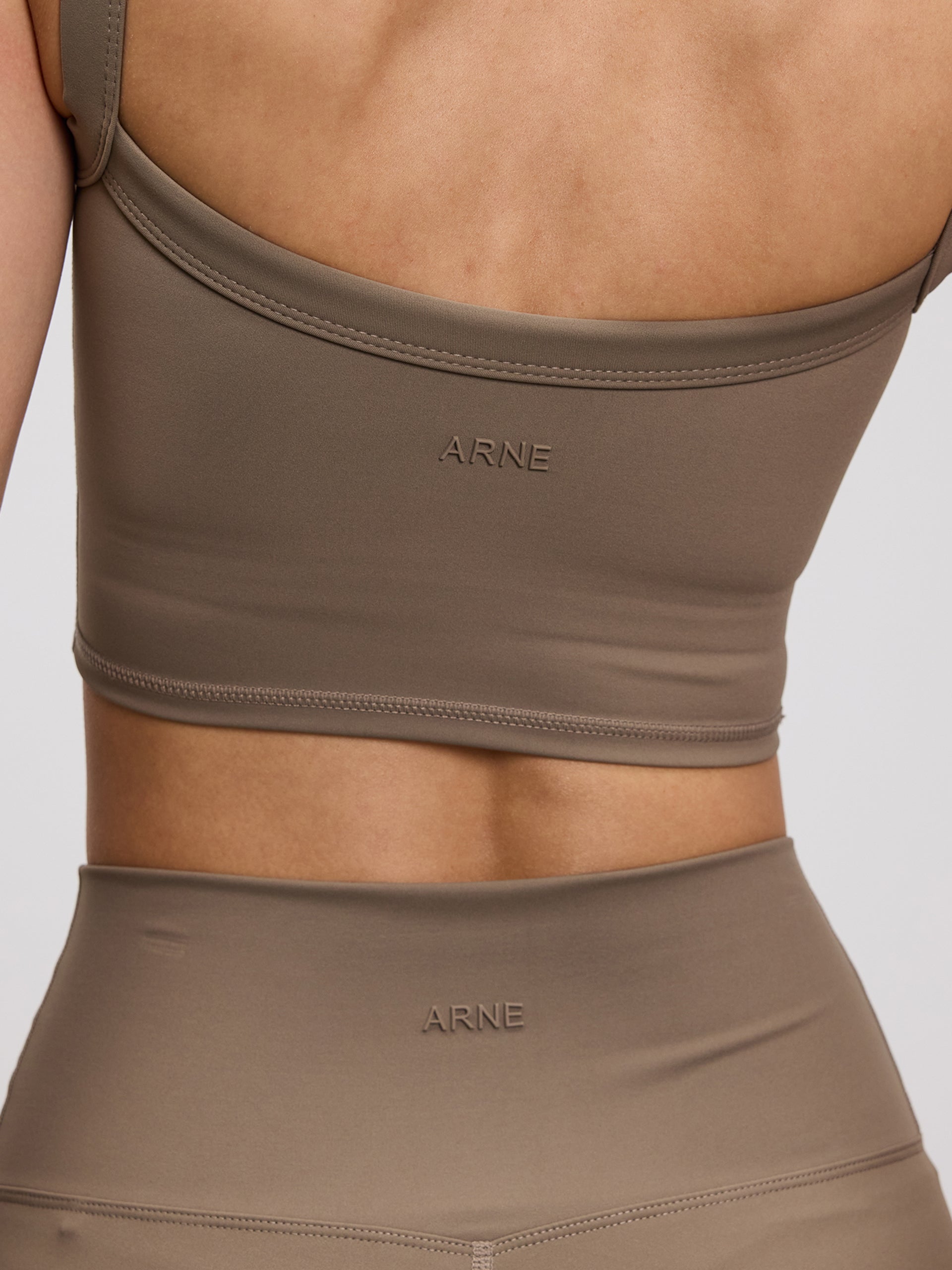 Womens Active Flared Legging in Taupe